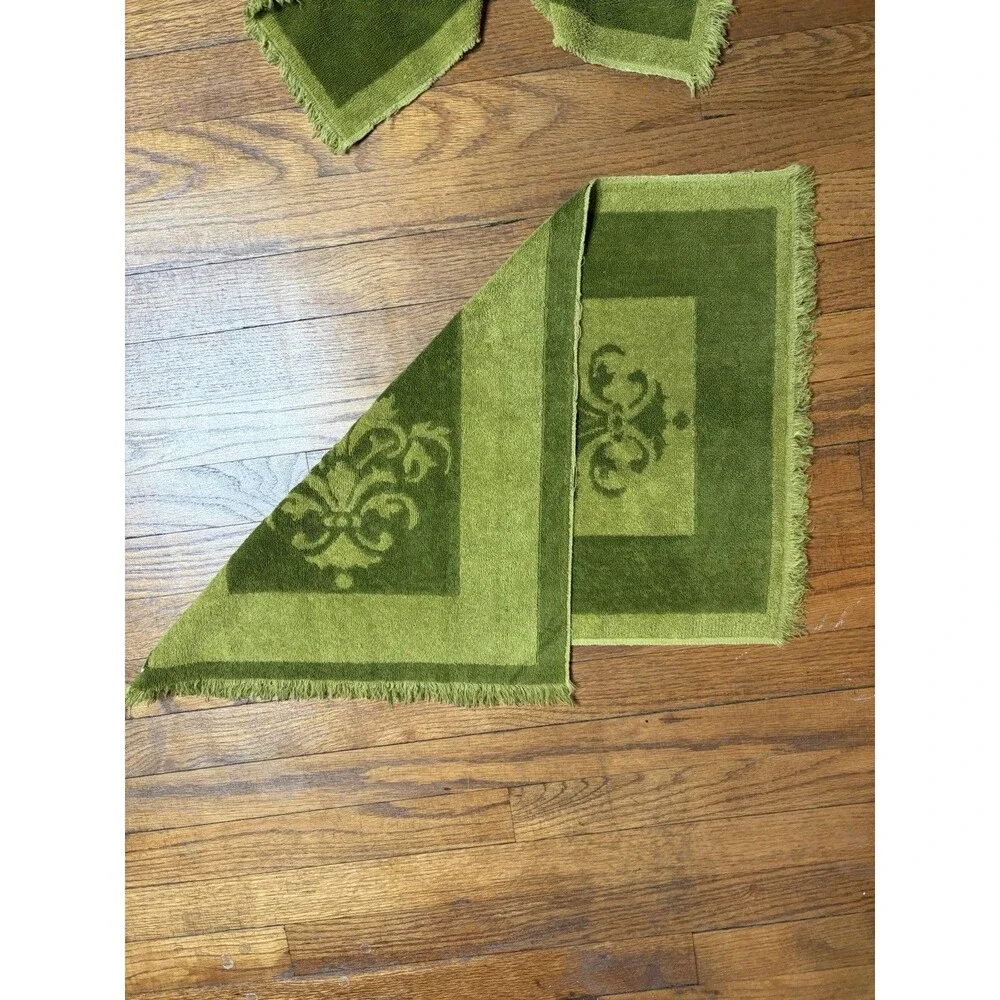 Vintage Fieldcrest Sculpted Imperial Collection 4 Hand Towels